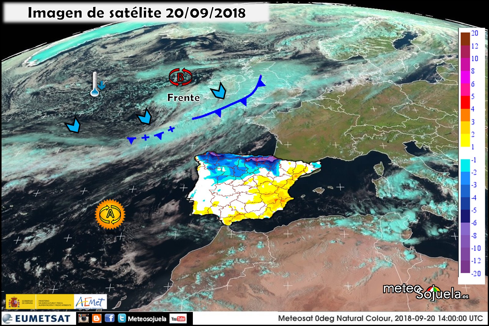 Frente y alivio térmico. Meteosojuela. Jose Calvo