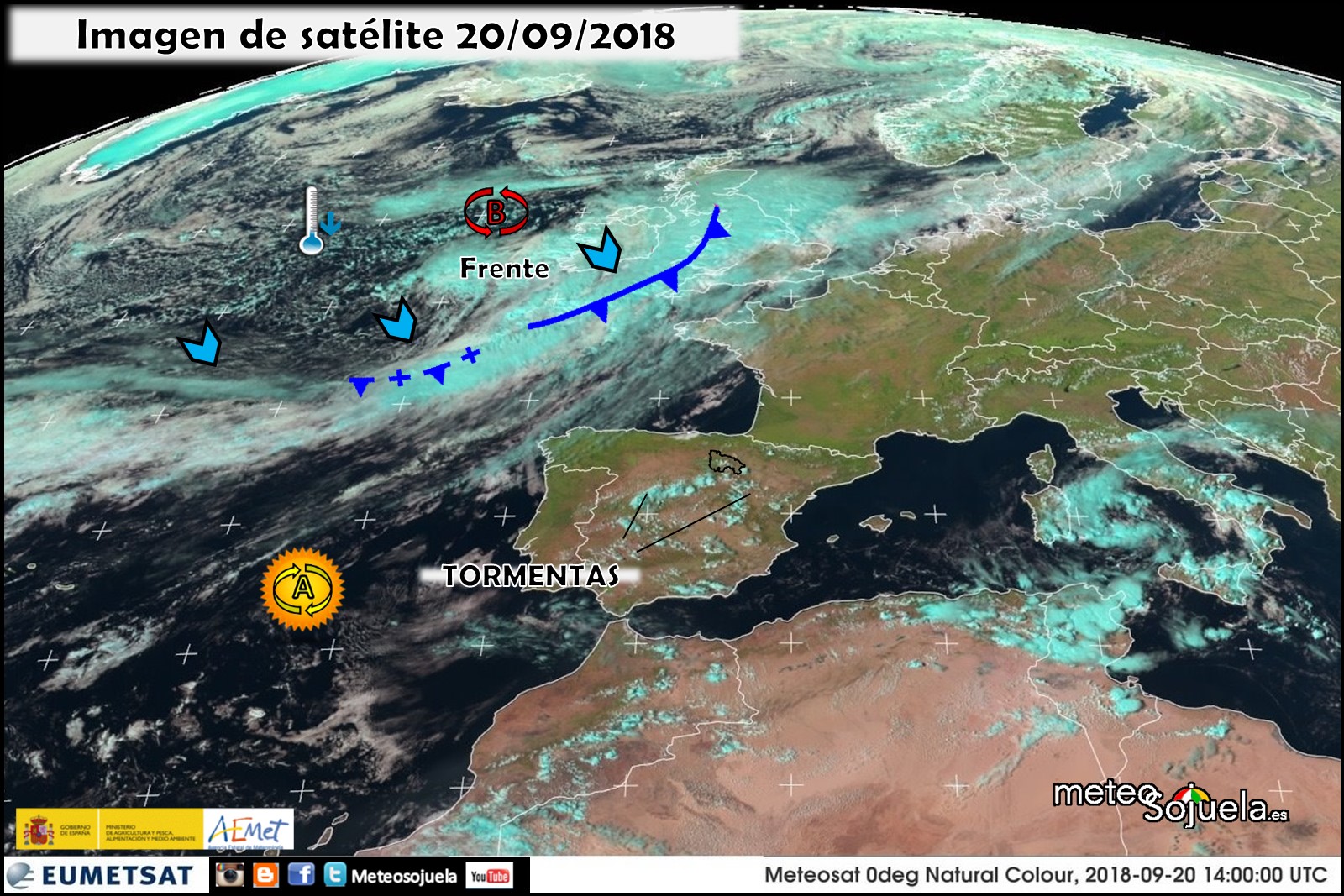 Frente y alivio térmico. Meteosojuela. Jose Calvo