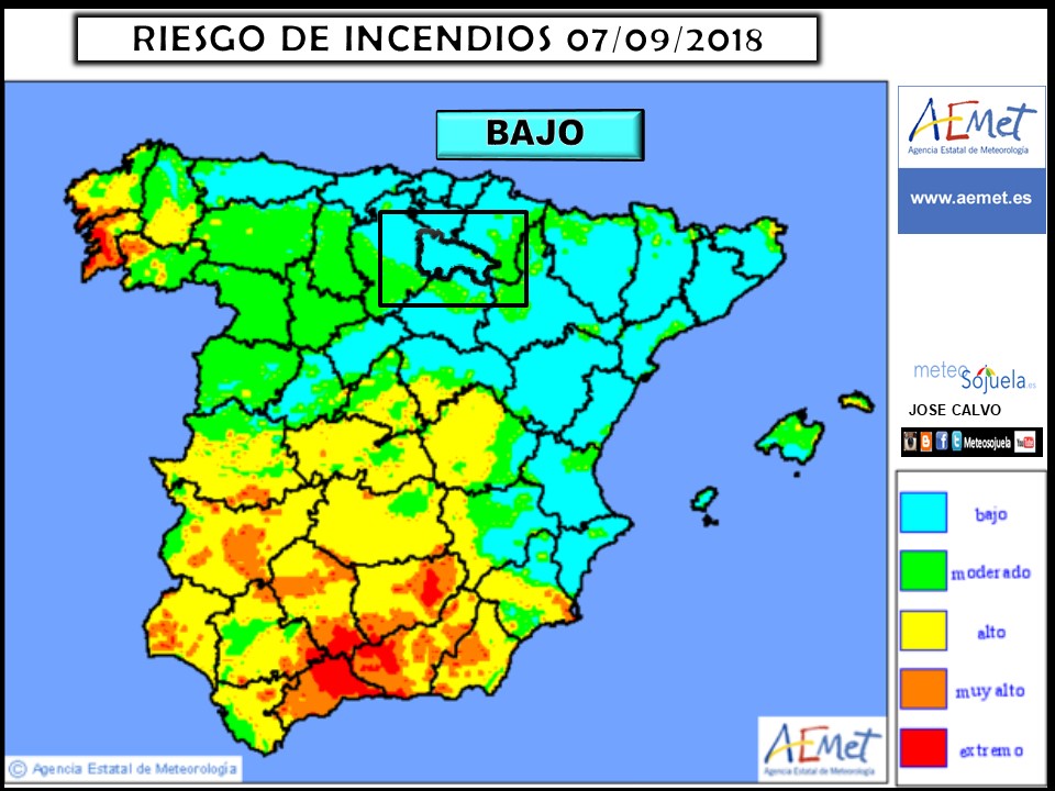 Riesgo de incendios. Meteosojuela