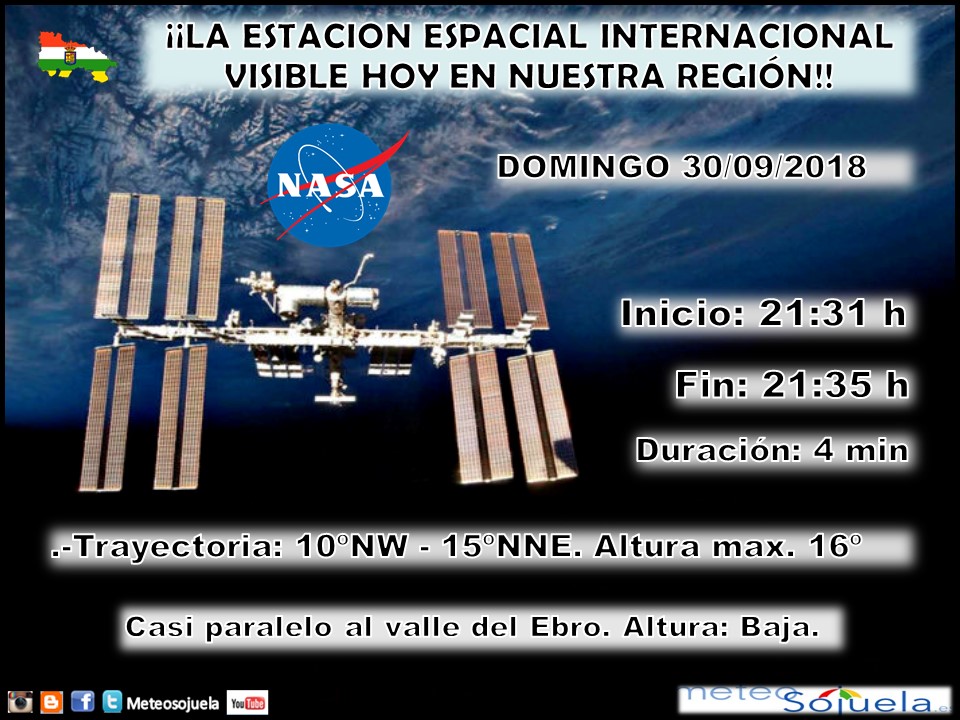 Estación Espacial Internacional.ISS. La Rioja. Meteosojuela