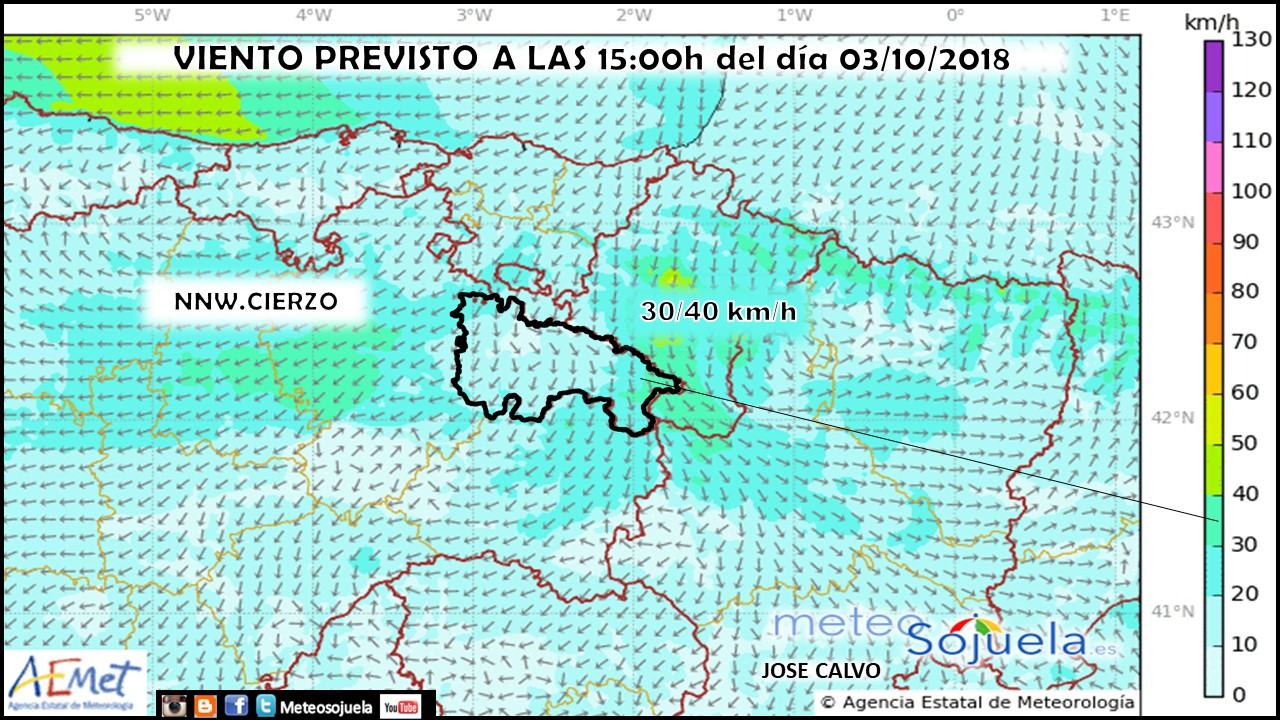 Modelo Harmonie de Vientos. Meteosojuela