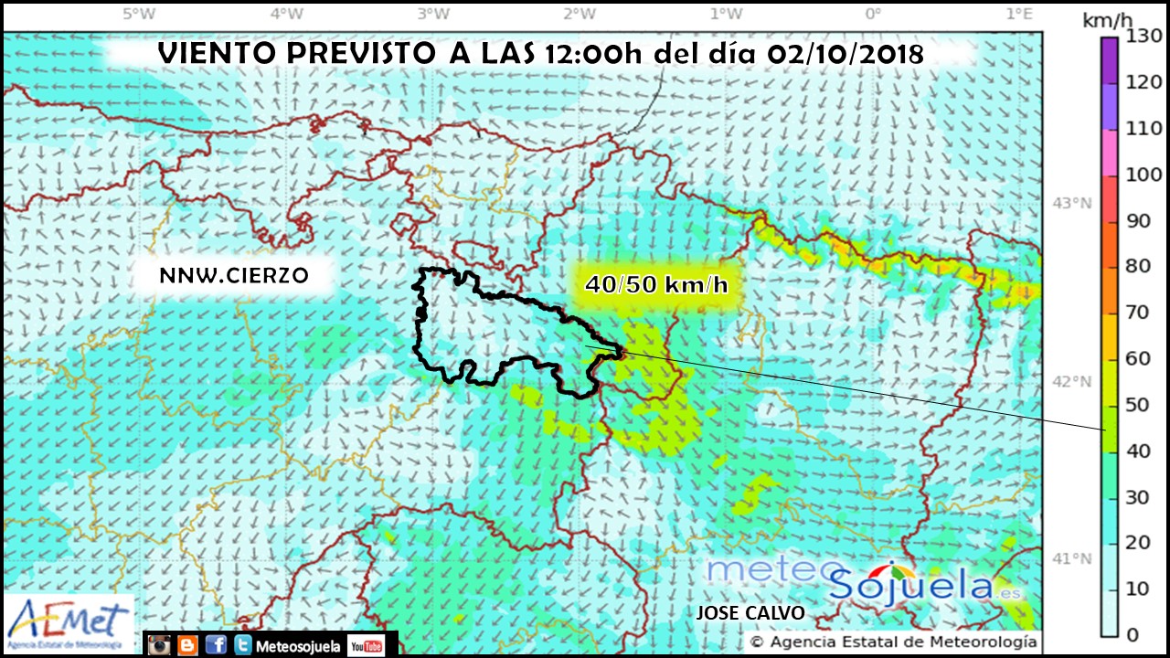 Modelo Harmonie de Vientos. Meteosojuela
