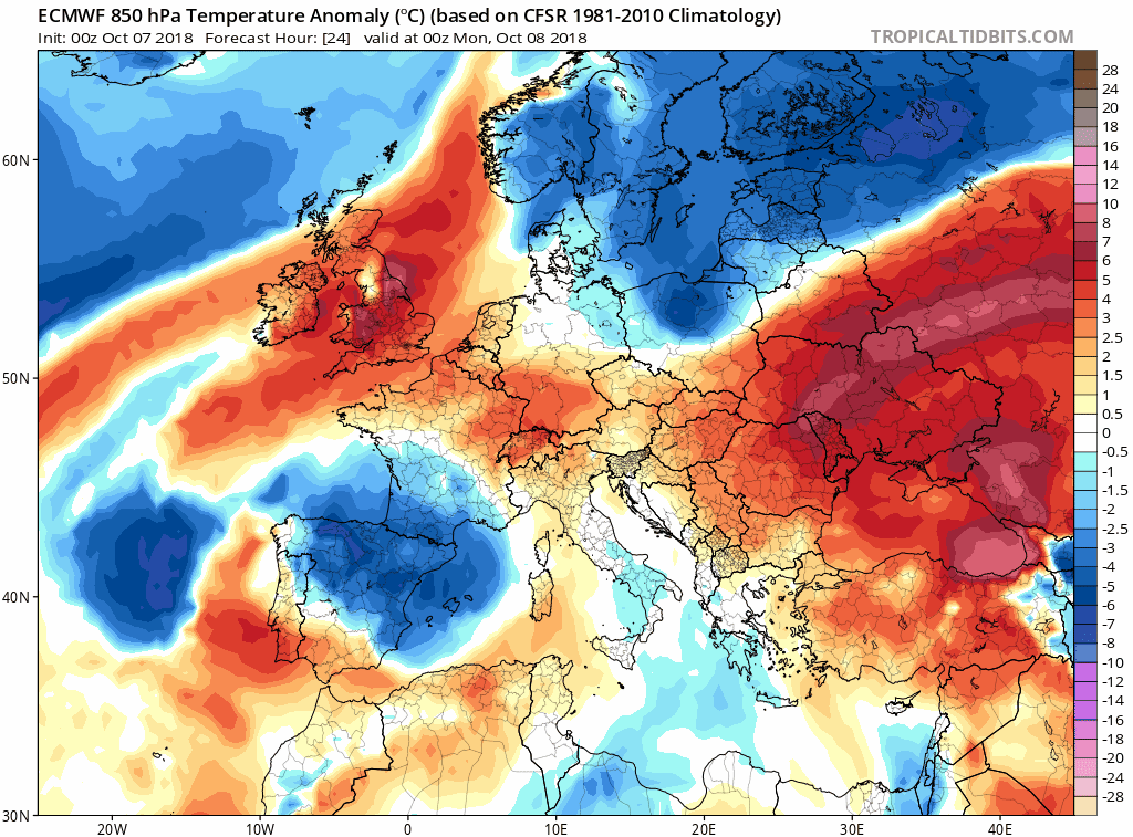 Animación de anomalías de temperaturas.Meteosojuela