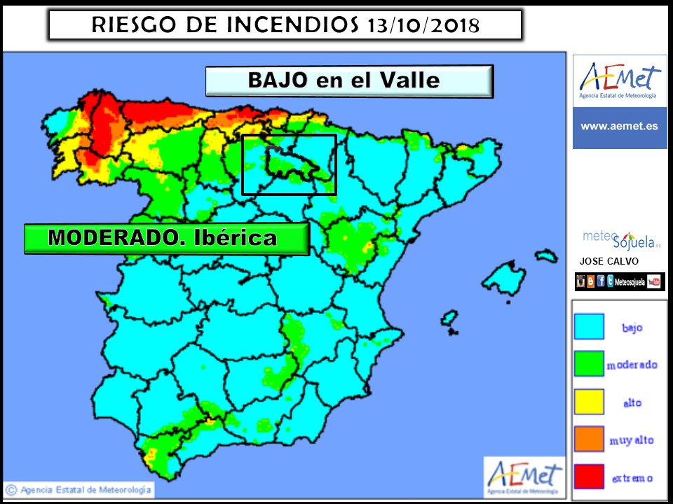 Riesgo de incendios. Meteosojuela