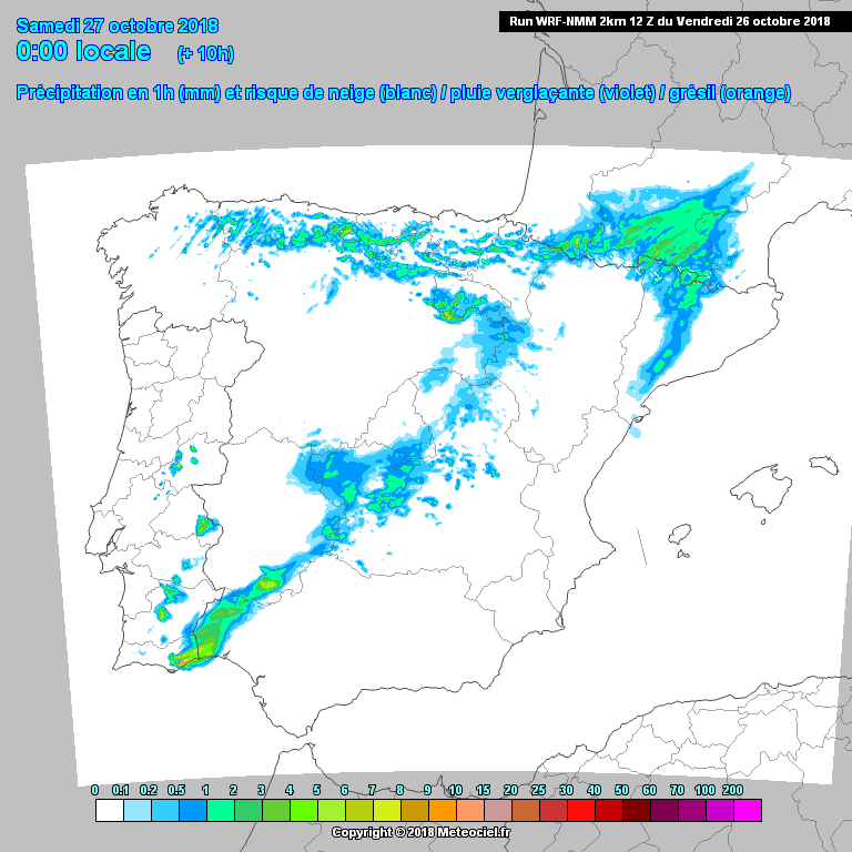 Animación de precipitación.Meteosojuela