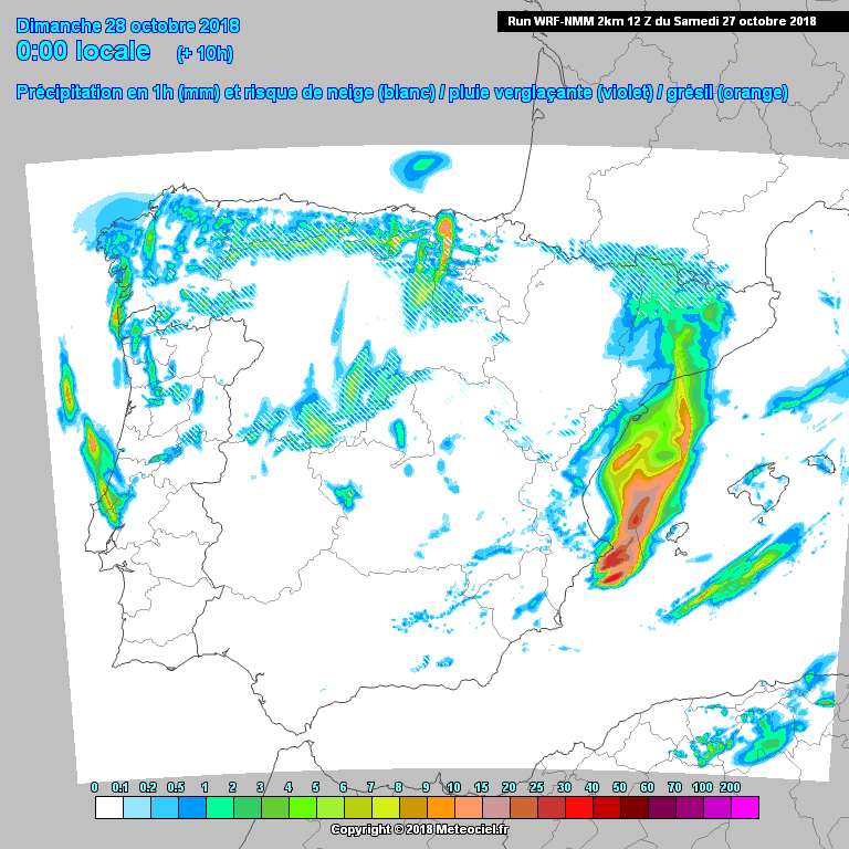 Animación de precipitación.Meteosojuela