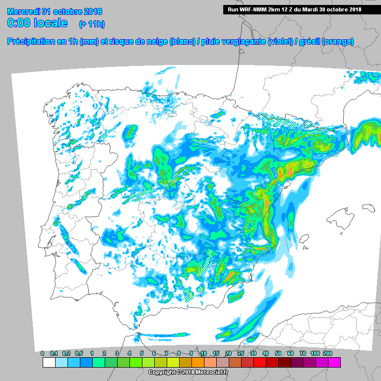 Animación de precipitación.Meteosojuela