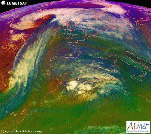 Animacion masas de aire. Meteosojuela.La Rioja