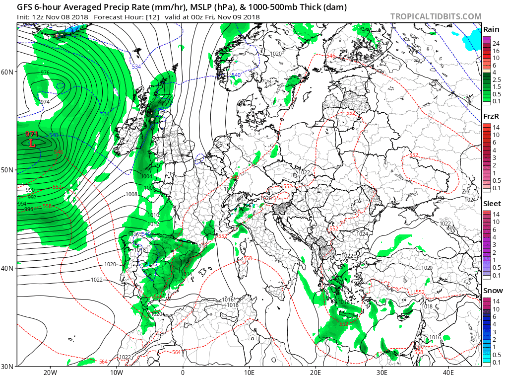 Animación Modelos Superficie y frentes GFS. Meteosojuela
