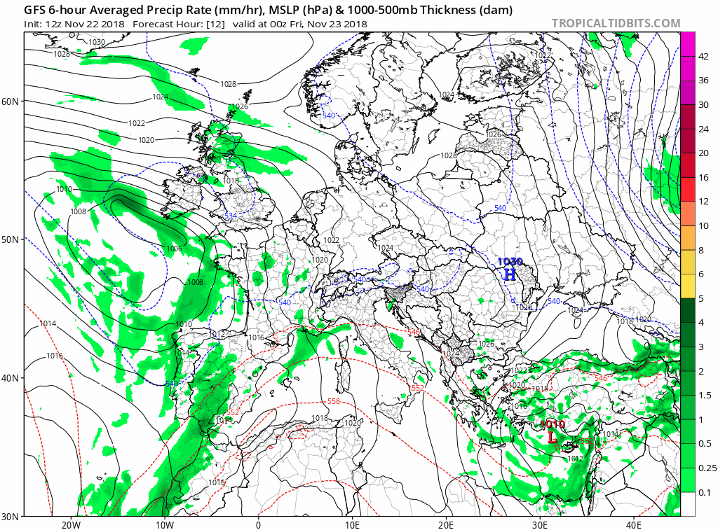 Animación Modelos de Superficie Frentes y Precipitación. Meteosojuela