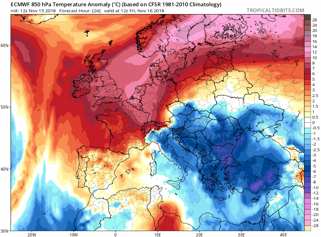 Animación de anomalías de temperaturas.Meteosojuela