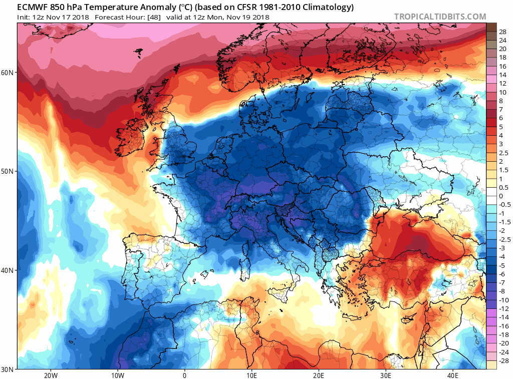 Animación de anomalías de temperaturas.Meteosojuela