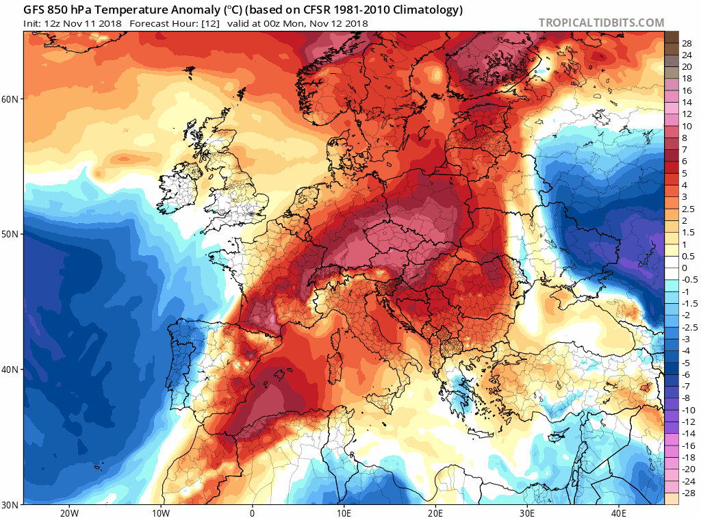 Animación de anomalías de temperaturas.Meteosojuela