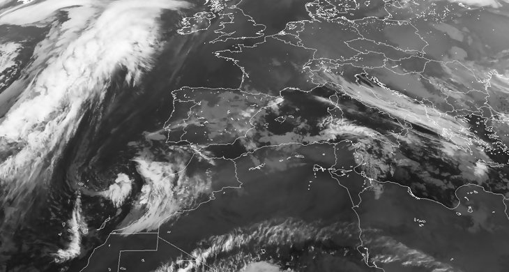 Animación imágenes satélite Meteosat. Meteosojuela La Rioja