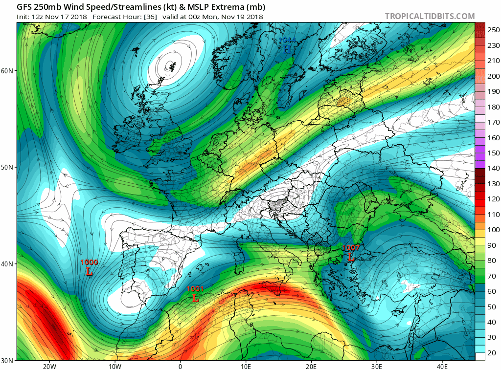 Animación modelos altura geopotencial 300hPa. Meteosojuela