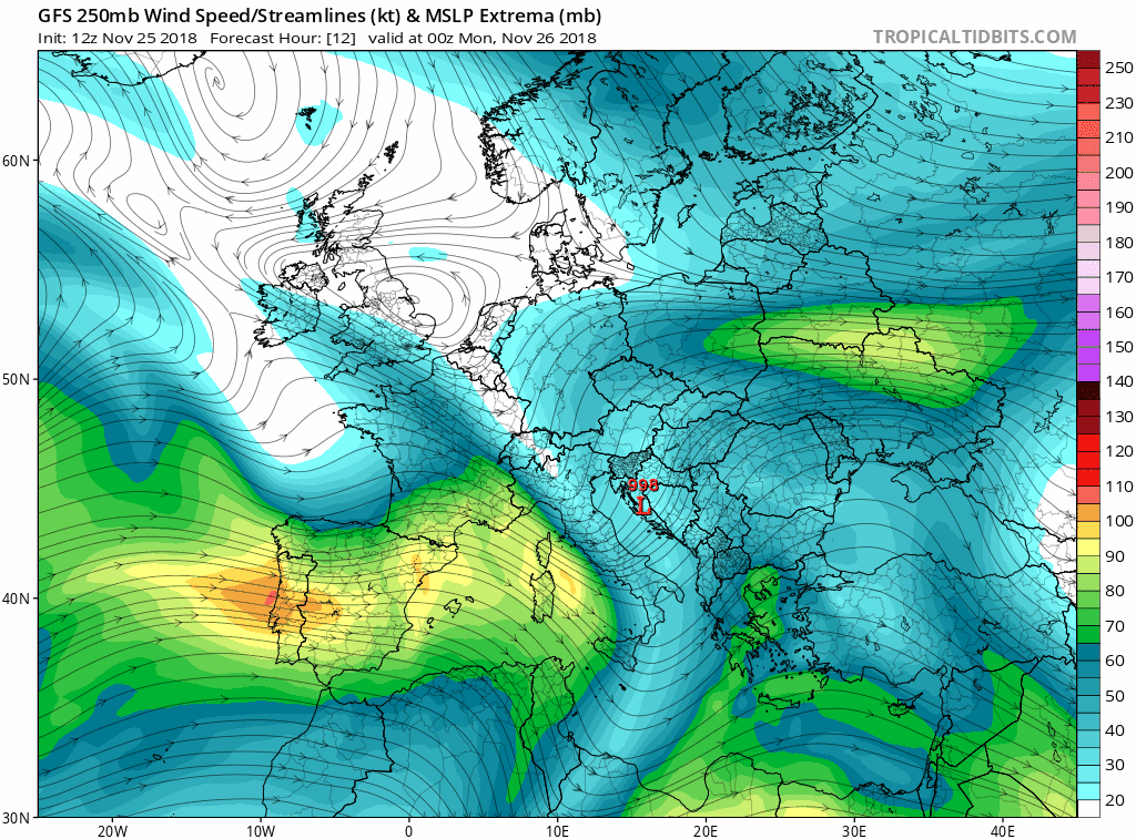 Animación modelos altura geopotencial 300hPa. Meteosojuela