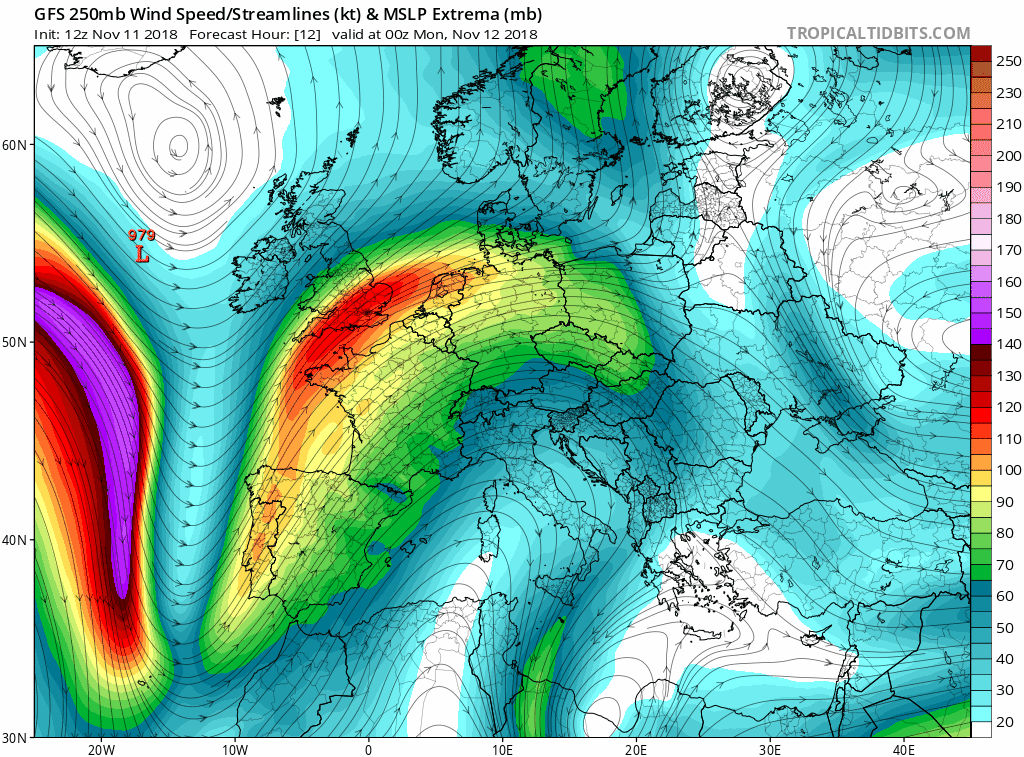 Animación modelos altura geopotencial 300hPa. Meteosojuela
