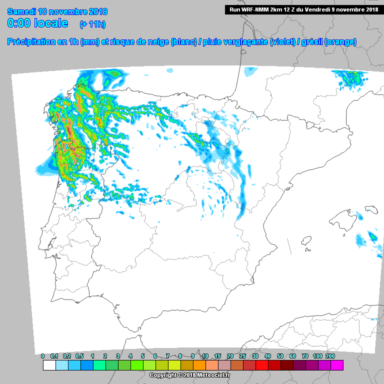 Animación precipitación AROME. Meteosojuela