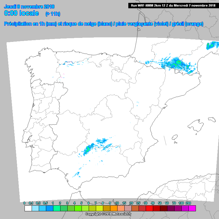 Animación precipitación modelo Arome. Meteosojuela
