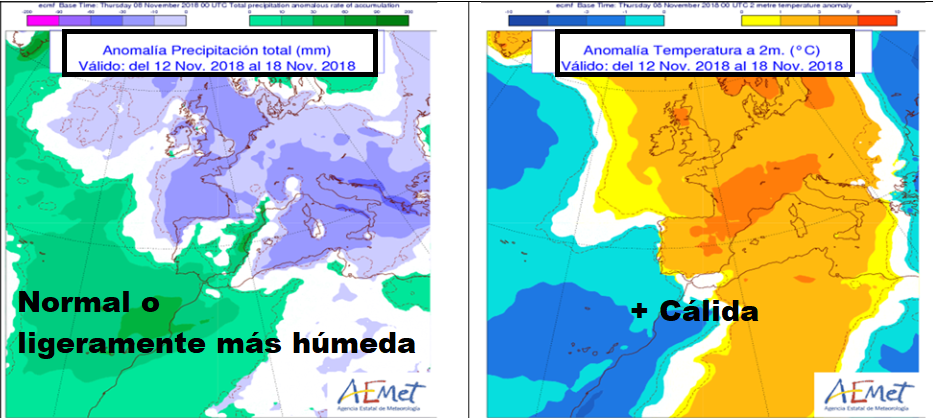 Anomalías de Presión y Temperatura AEMET. Meteosojuela
