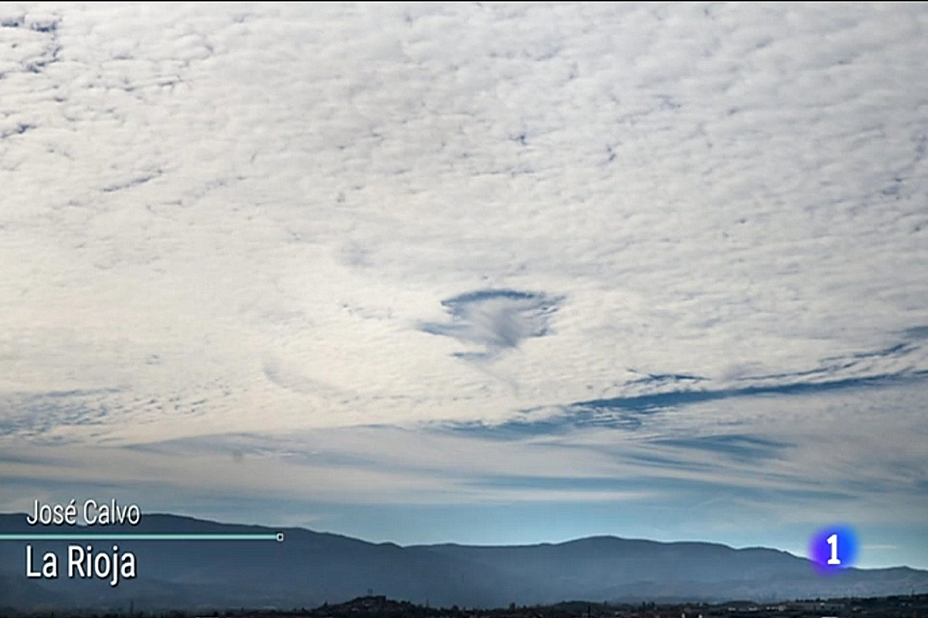 Meteosojuela La Rioja TVE 1 05112018. HOLE PUNCH