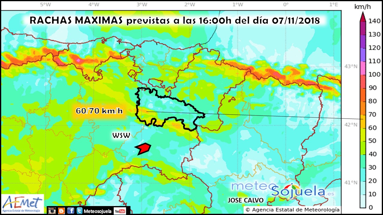 Modelo Viento Harmonie. AEMET. Meteosojuela