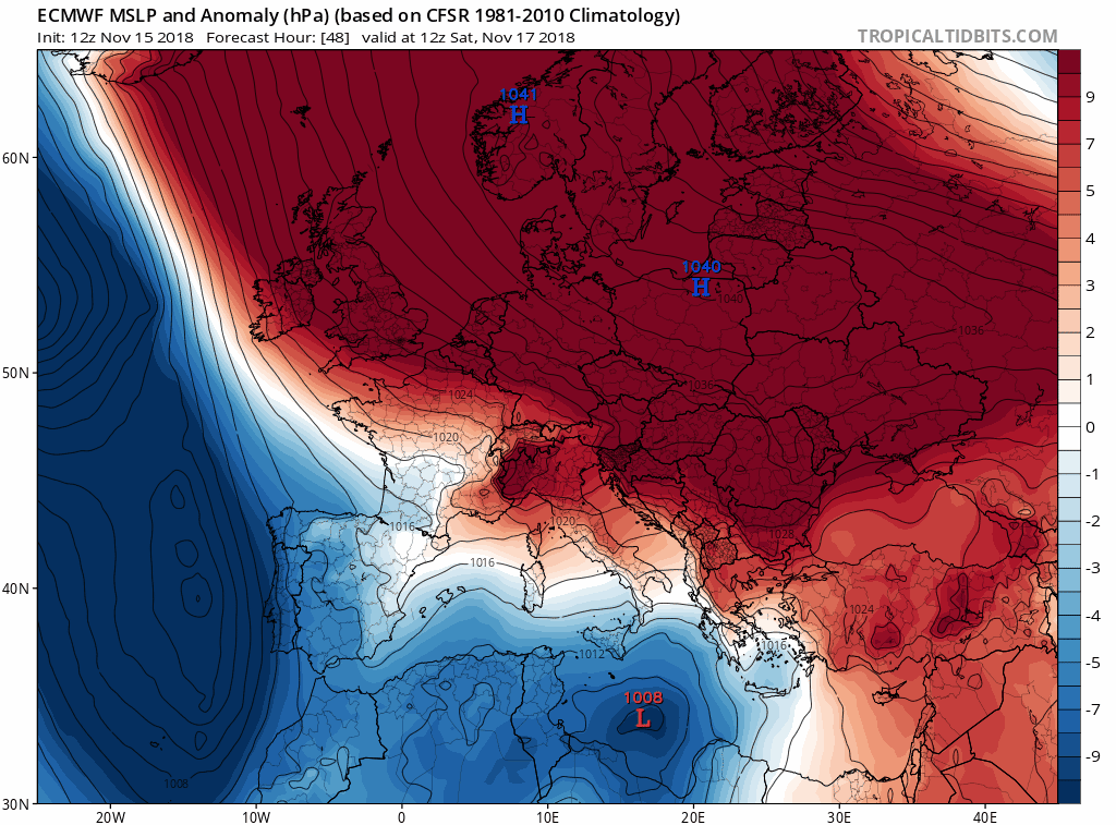 Modelos de centros de presión en Superficie. Meteosojuela
