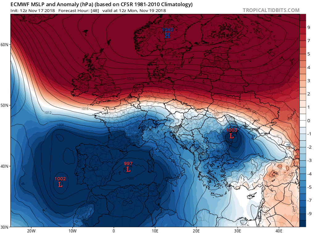 Modelos de centros de presión en Superficie. Meteosojuela