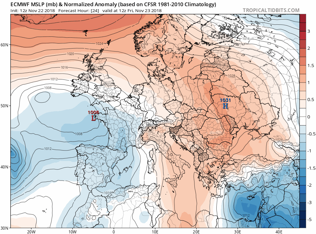 Modelos de centros de presión en Superficie. Meteosojuela