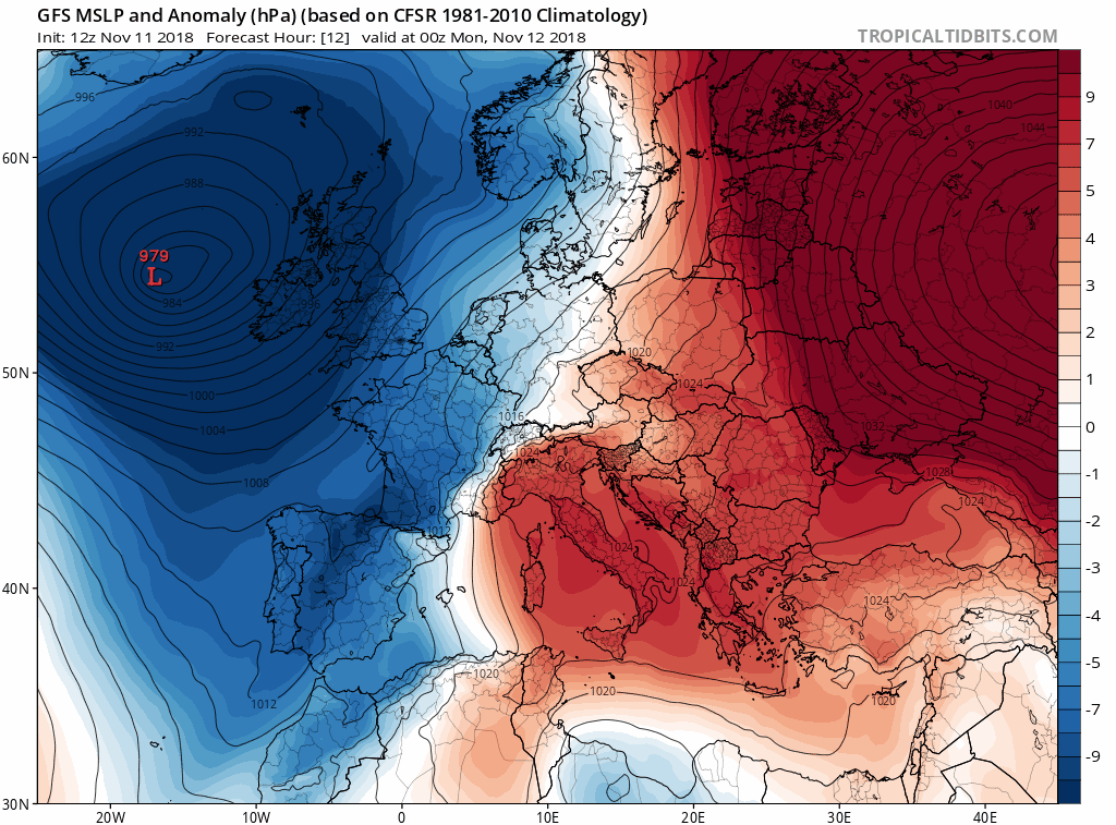 Modelos de centros de presión en Superficie. Meteosojuela