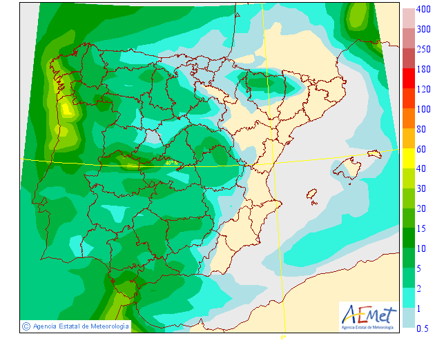 Precipitación Media AEMET. Meteosojuela La Rioja 21