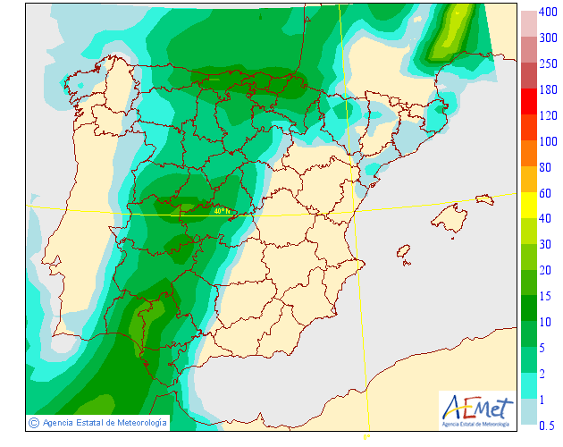 Precipitación Media AEMET. Meteosojuela La Rioja