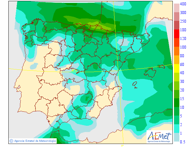 Precipitación media AEMET. Meteosojuela La Rioja26