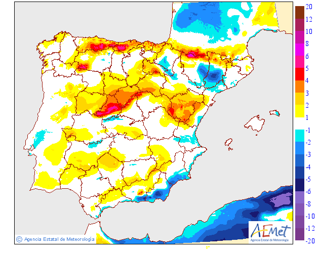 Variación temperaturas máximas AEMET. Meteosojuela La Rioja01