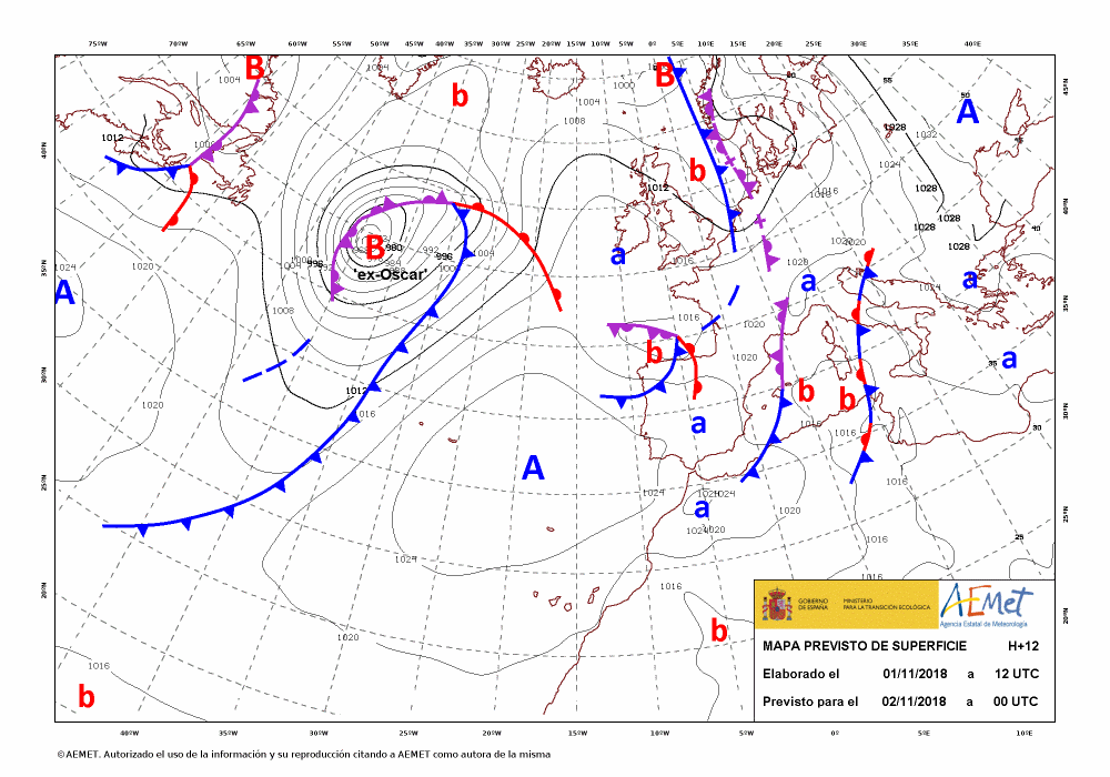 Animación modelos isobáricos AEMET. Meteosojuela