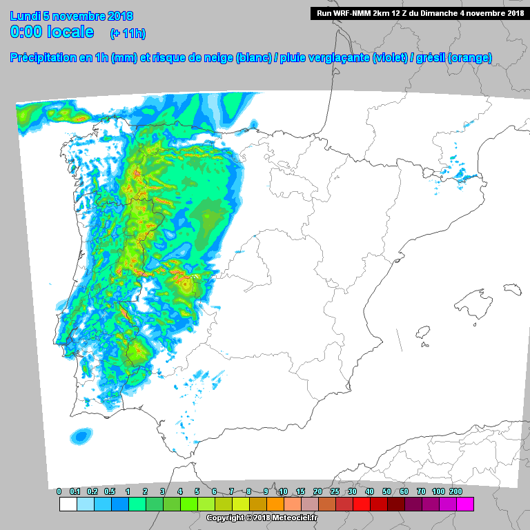 Animación de precipitación.Meteosojuela