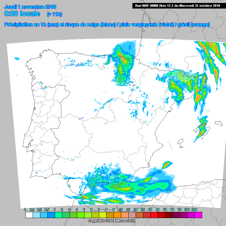 Animación de precipitación.Meteosojuela