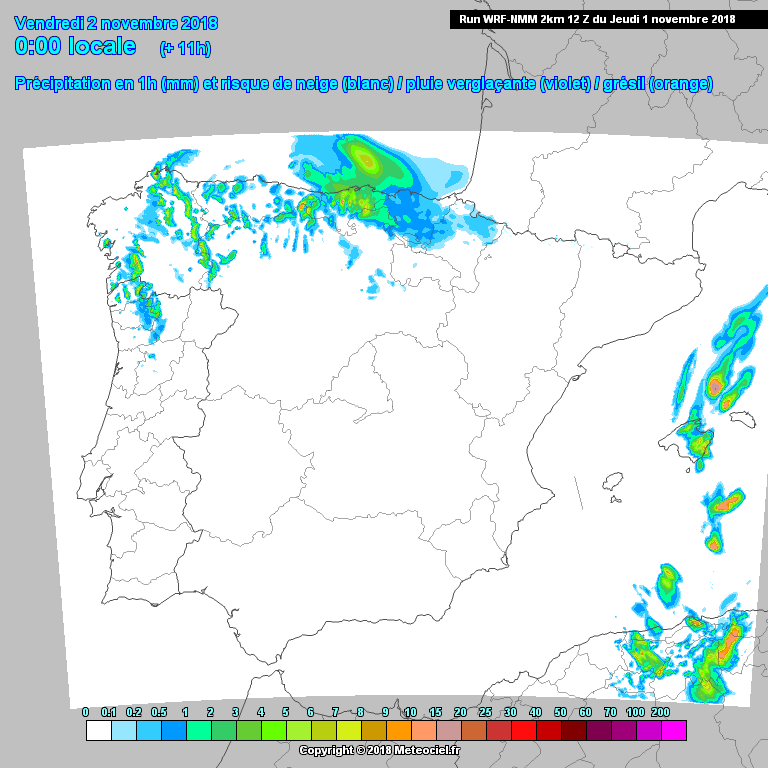 Animación de precipitación.Meteosojuela