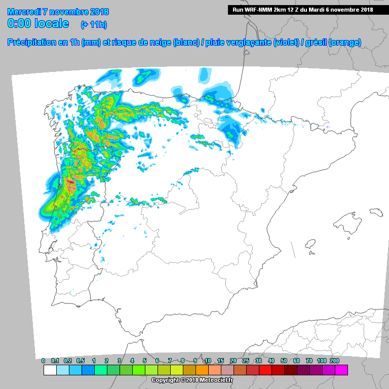 Animación de precipitación.Meteosojuela
