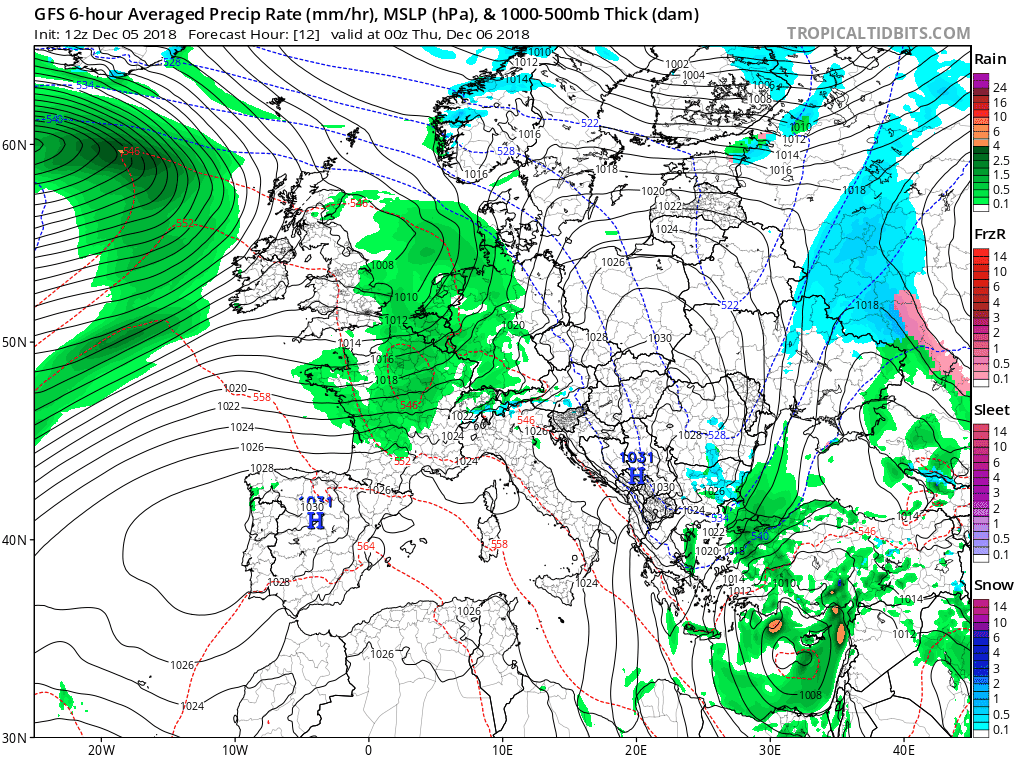 Animación Modelos de Superficie Frentes y Precipitación. Meteosojuela