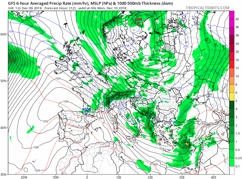 Animación Modelos de Superficie Frentes y Precipitación. Meteosojuela