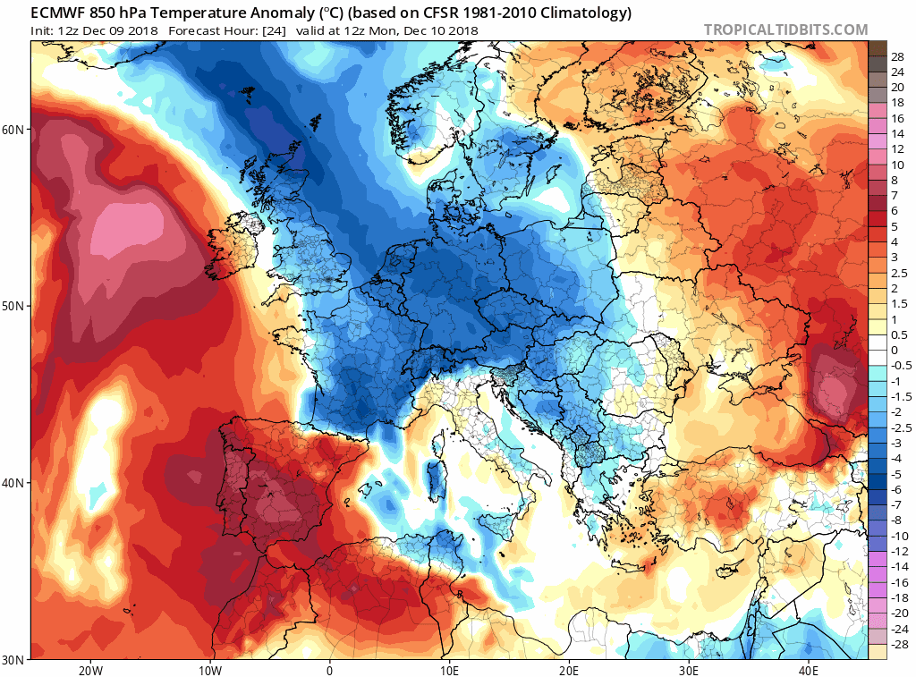 Animación de anomalías de temperaturas.Meteosojuela
