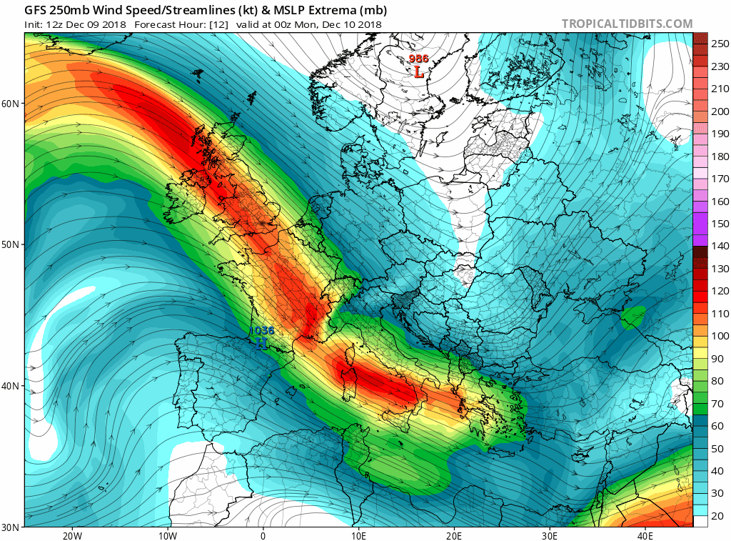 Animación modelos altura geopotencial 300hPa. Meteosojuela