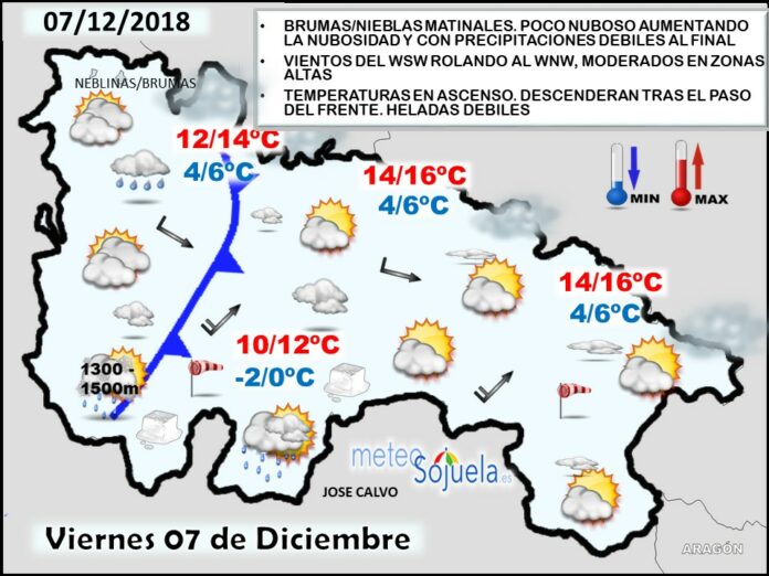 Mapa tiempo La Rioja. Meteosojuela Mapa tiempo La Rioja. Meteosojuela