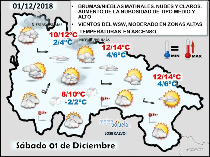 Mapa tiempo La Rioja. Meteosojuela Mapa tiempo La Rioja. Meteosojuela