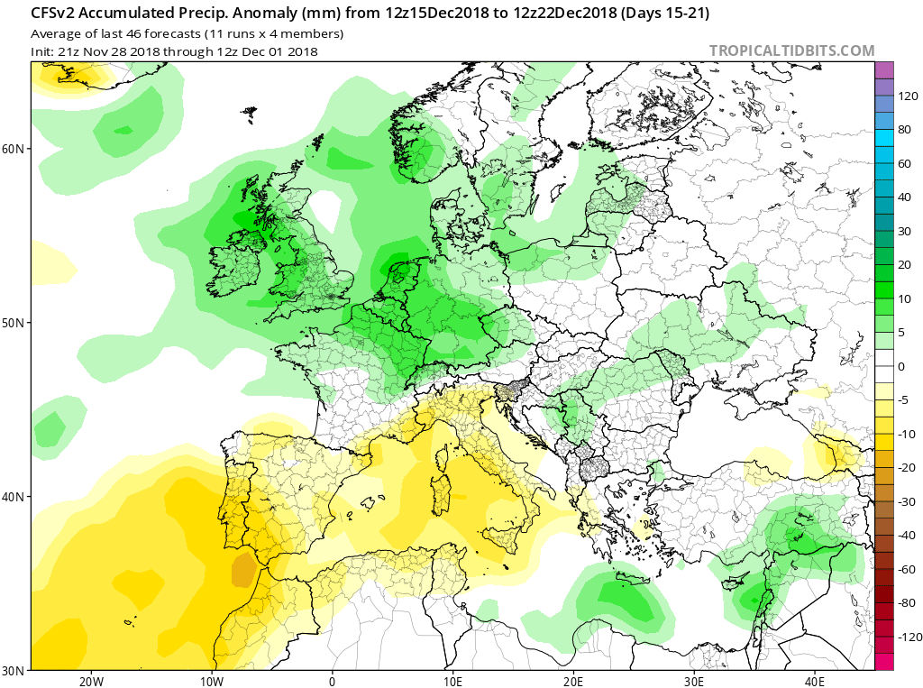 Modelos Anomalías de Precipitación CFS. Meteosojuela La Rioja