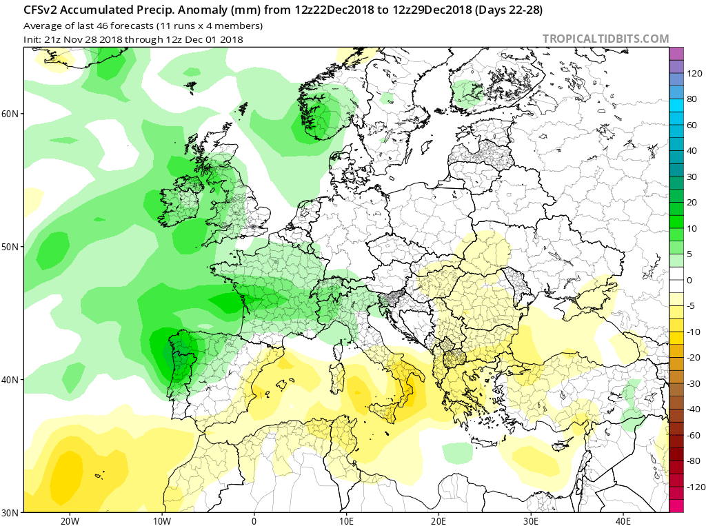 Modelos Anomalías de Precipitación CFS. Meteosojuela La Rioja
