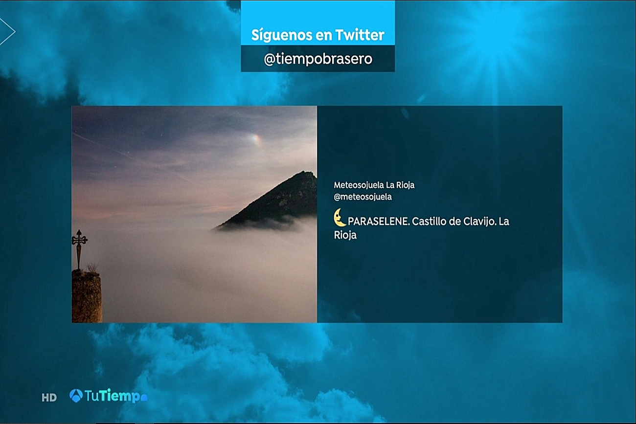 Paraselene. Antena 3. Meteosojuela La Rioja Jose Calvo