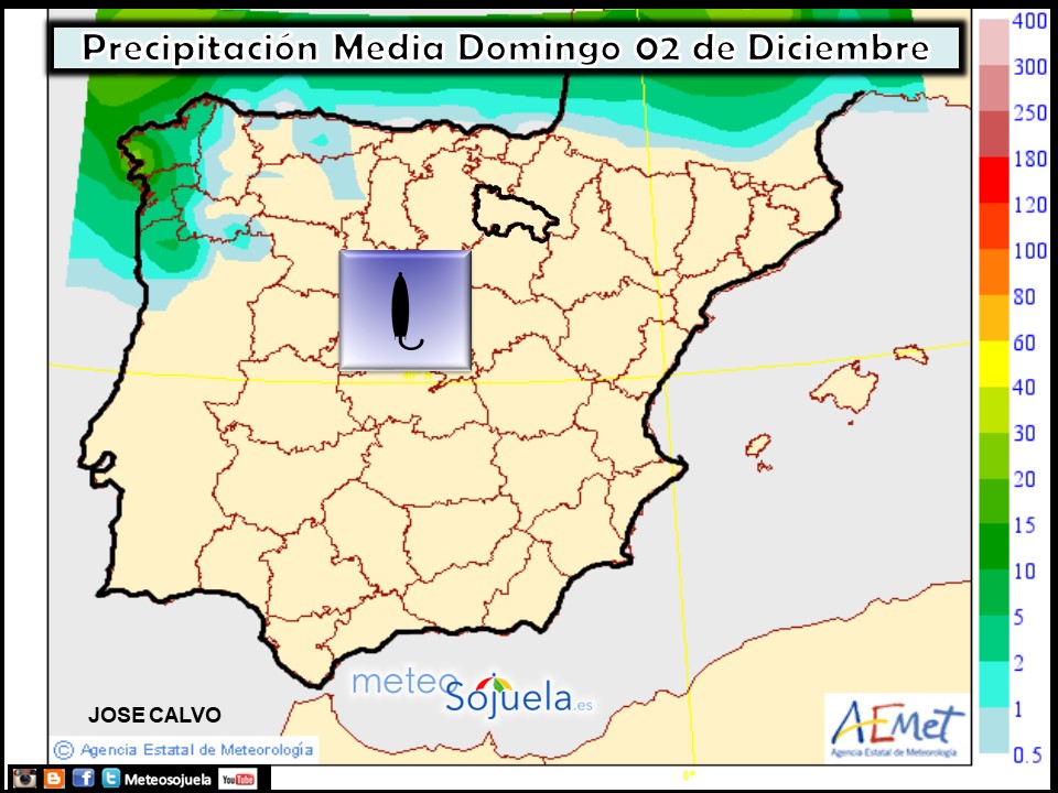 Precipitación media AEMET. Meteosojuela La Rioja 02