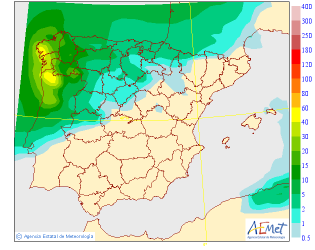 Precipitación media AEMET.16 Meteosojuela La Rioja